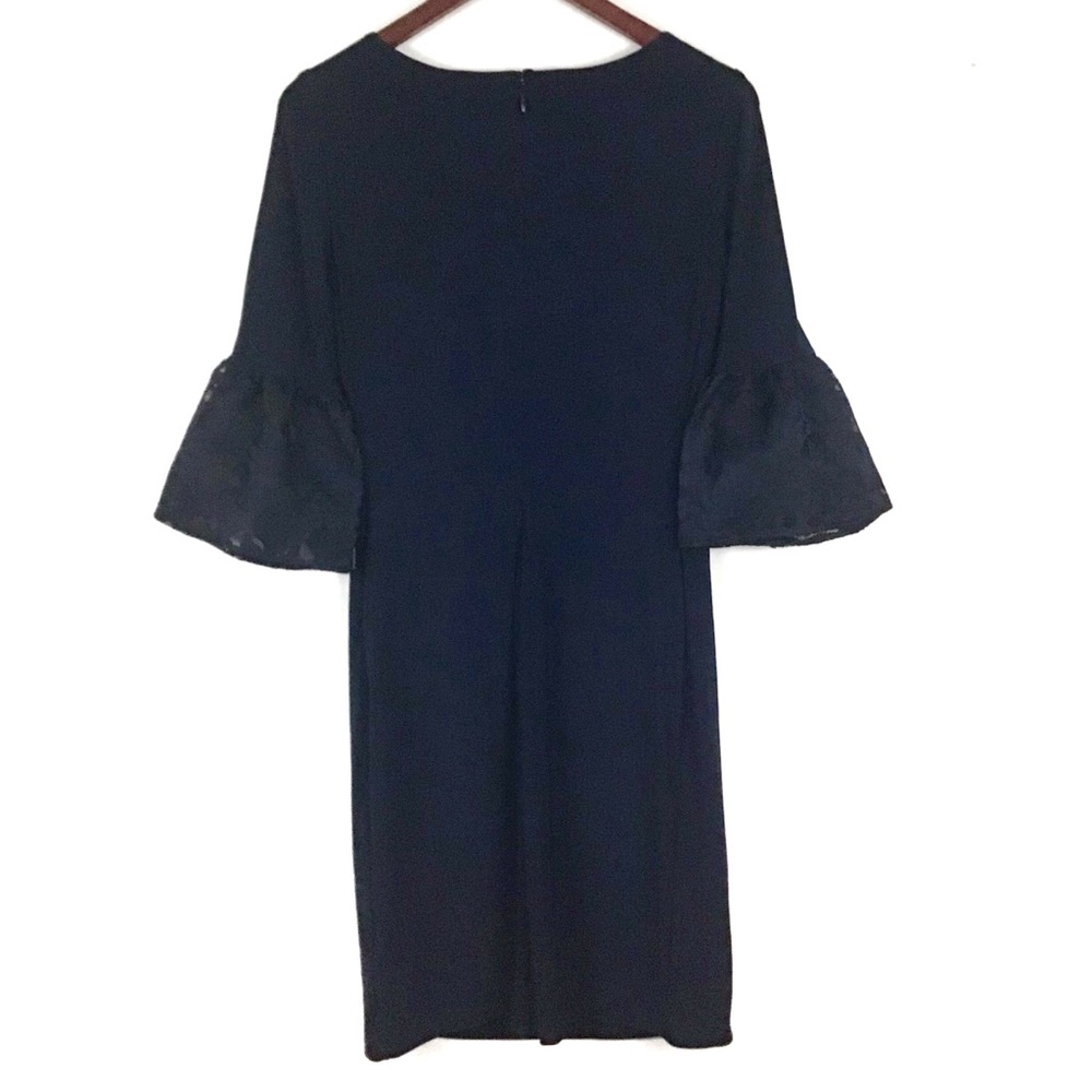 Ralph Lauren Konatta Ruched Lace Bell Sleeve Dress - Picture 4 of 4